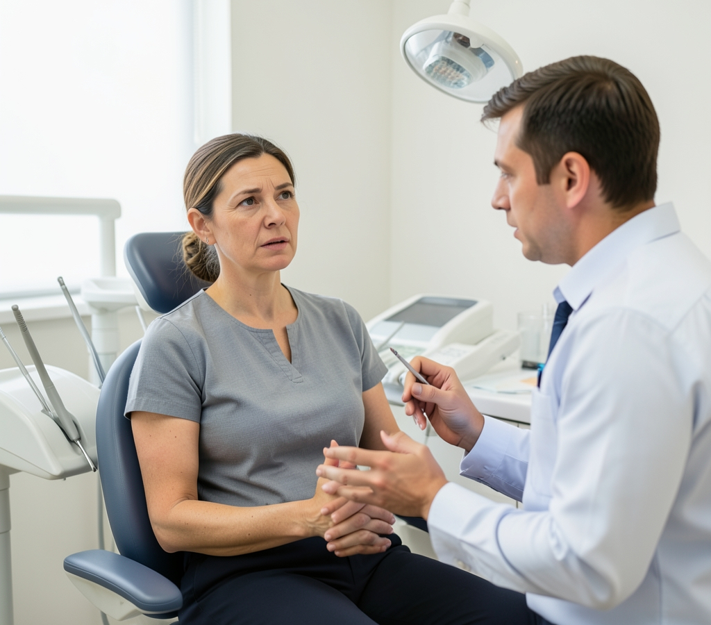 Зубодесневые карманы с гнойным отделяемым